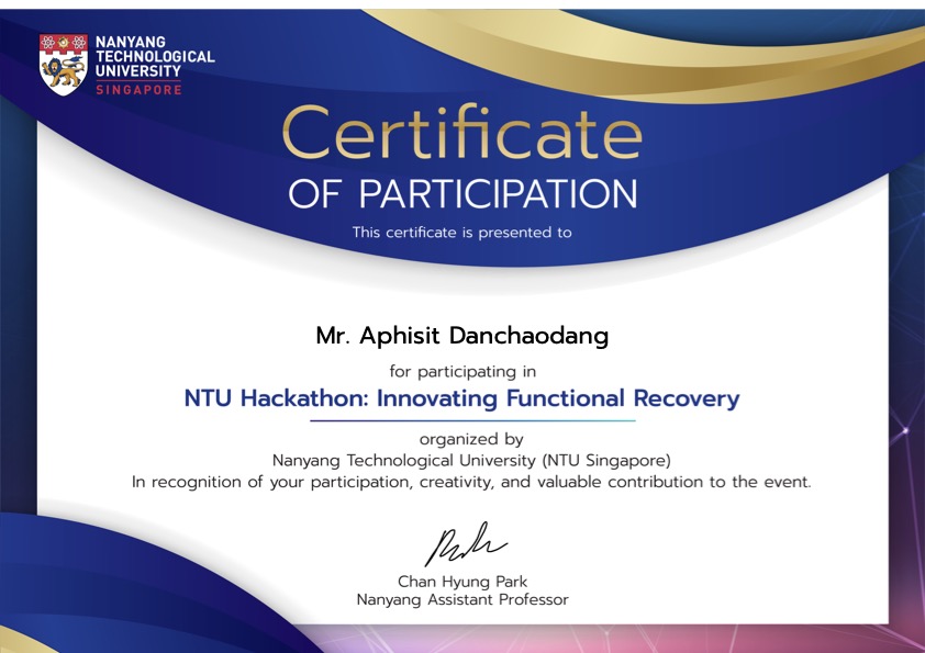 ใบประกาศนียบัตร HKT — NTU